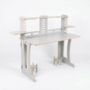 Bina Formica Wooden Desk 120 Cm – Grey Plywood - Gallery 2