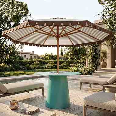 Solara Mobile Parasol Table Base 120 cm – Aluminum Construction - Gallery 1