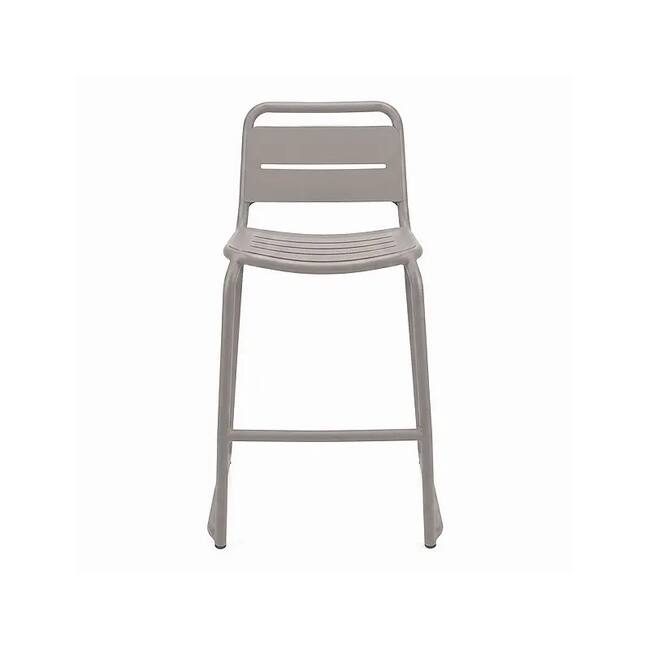 Barcelona Aluminum Mini Barstool Chair - Gallery 1