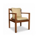 Grass Sofa Set ( iroko Wood - Beige Upholstery) - Gallery 2