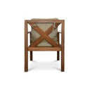 Grass Sofa Set ( iroko Wood - Beige Upholstery) - Gallery 3