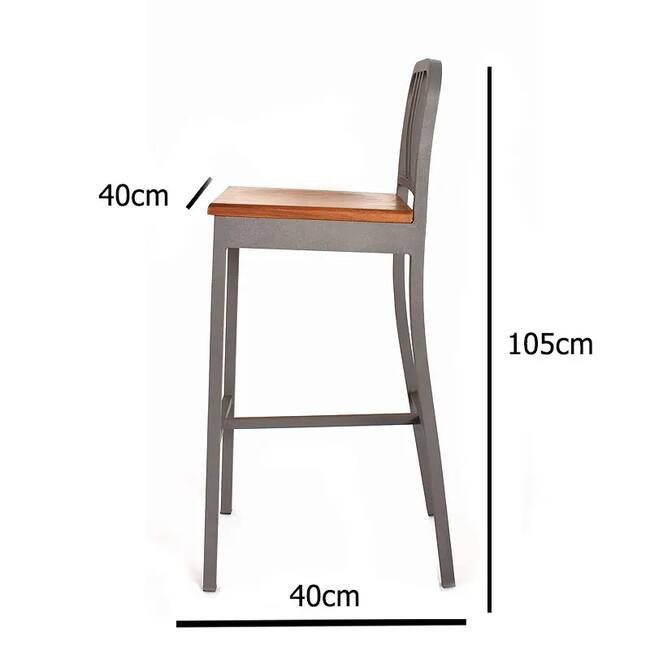 Yildiz Premium Aluminum Bar Stool - Gallery 3