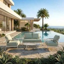 Patio Outdoor Sofa Set - Gallery 1