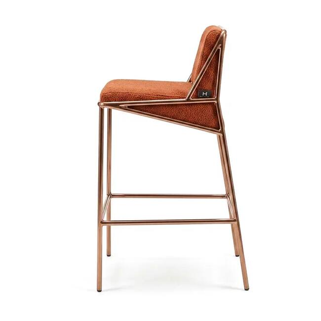 Chameleon Bar Chair – Rose Gold PVD Stainless Steel - Gallery 2