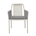 Polar Chair with Luxurious Upholstery – Off-White - Gallery 1