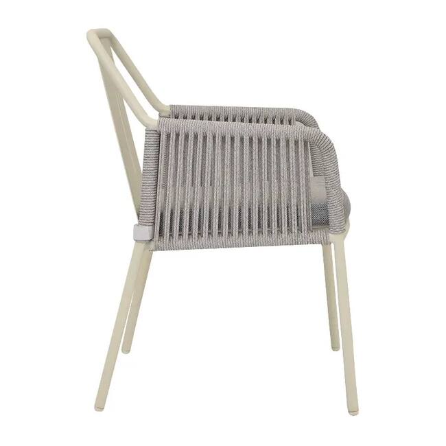 Polar Chair with Luxurious Upholstery – Off-White - Gallery 2