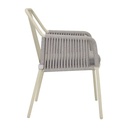 Polar Chair with Luxurious Upholstery – Off-White - Gallery 2