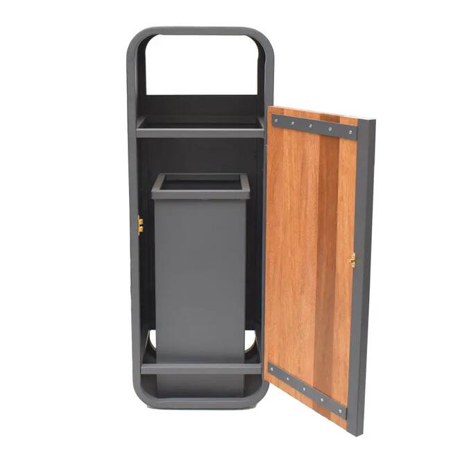 Roma Outdoor Waste Bin Set - Gallery 1