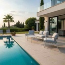 Monty Outdoor Set - Sofa + 2 Armchairs + Table - Gallery 1
