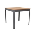 Marbella Square Table - Grey and Iroko 90cm - Gallery 1