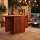 Iroko Outdoor Wooden Drinks Cabinet " - Gallery 1