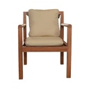 Grass Outdoor Armchair - Iroko Wood - Gallery 1