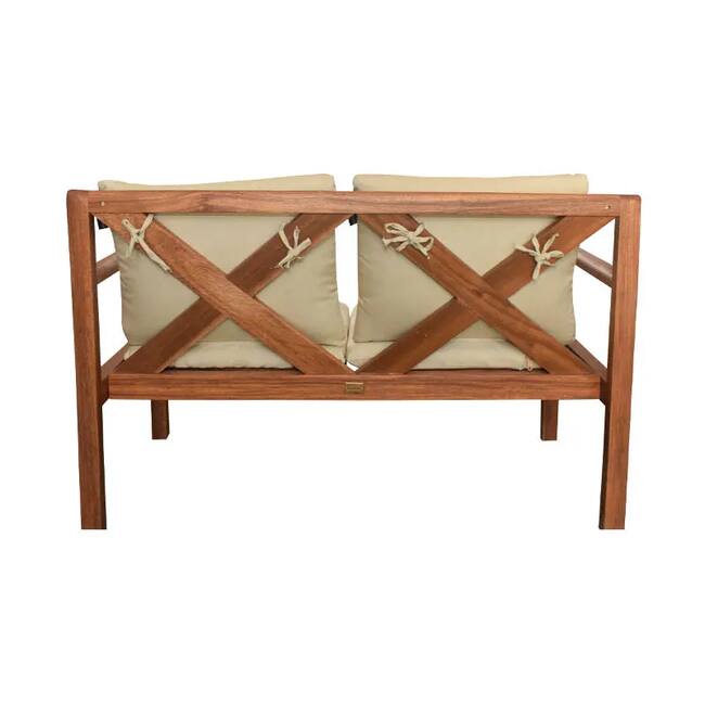 Grass Outdoor 2-Seater Sofa - Iroko Wood - Gallery 2