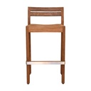 Robot bar chairReboot Iroko Bar Stool – The Natural Wood Durability for Outdoor Use - Gallery 3