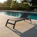 Chaise longue John Estable -Grey x Black Mesh - Gallery 1