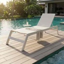 Chaise longue John Estable - White x white mesh - Gallery 1