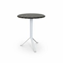 Volvo Iron and Marble Side Table – The Elegance of Marble and the Strength of Iron - White - Gallery 1