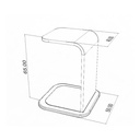 Cascade Side Table Alu - Gallery 2