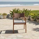 Segments Dining Armchair – Ouroko Wood & Genuine Leather - Gallery 1
