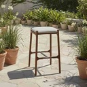 Segments Bar Stool – Backless (Iroko Wood) - Gallery 1