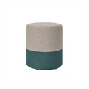 Modern Olive Green x Beige Pouf - Gallery 1