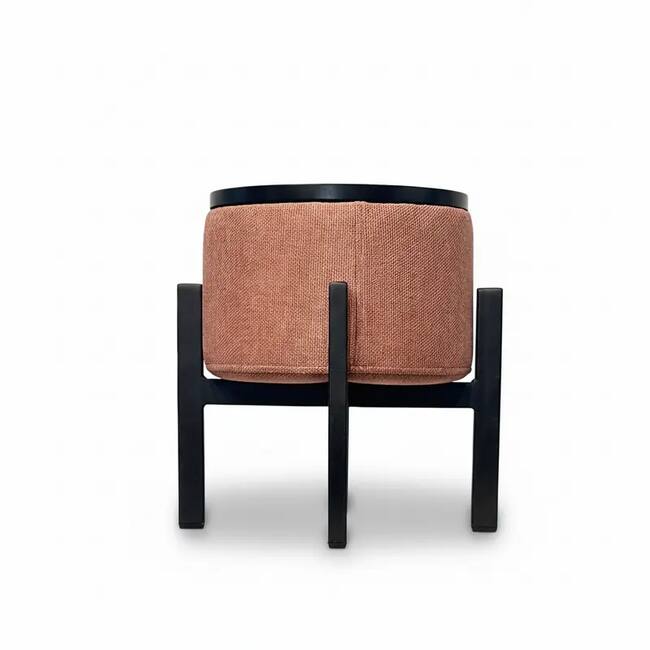 Modern Round Pink Pouf - Gallery 2