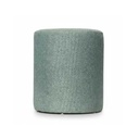 Modern Round pistachio Pouf - Gallery 1