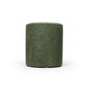 Modern Upholstered round Olive green Pouf - Gallery 1