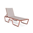 Rumple Modern Aluminum SUN LOUNGER - Red Brick - Gallery 1