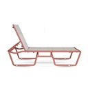 Rumple Modern Aluminum SUN LOUNGER - Red Brick - Gallery 2