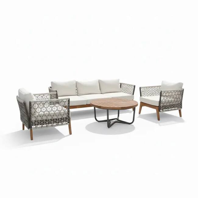 Torino Outdoor Set - Rope Grey - Gallery 6