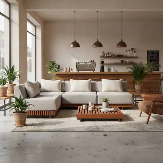 Kaikoz Corner Sofa - The Luxury of Mughan Wood - Gallery 3
