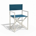 Director's Chair - Modern Creamy White and Turquoise - Gallery 1