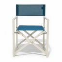 Director's Chair - Modern Creamy White and Turquoise - Gallery 2