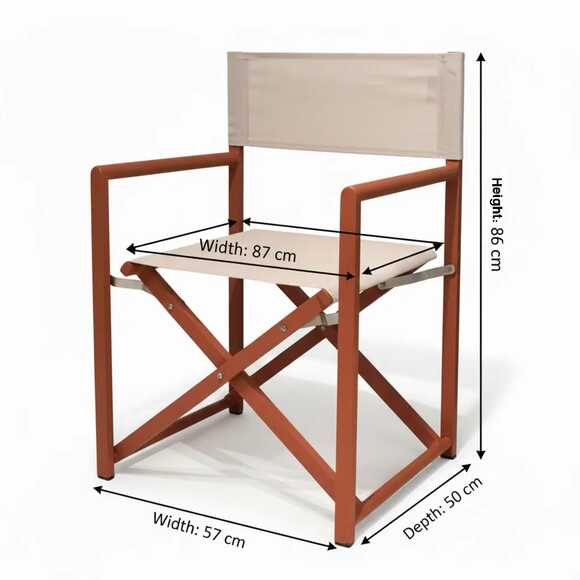 Director's Chair - Modern Brick and Beige - Gallery 3