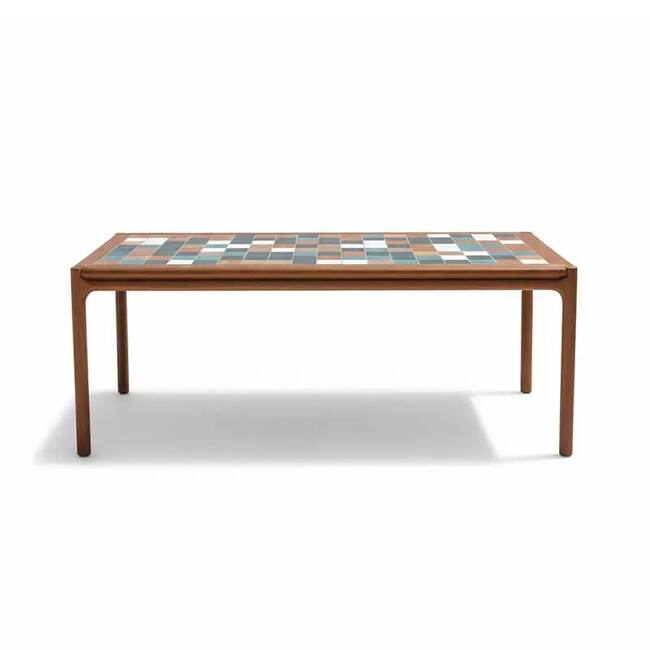 Segments Dining Table – 205 cm (Iroko Wood) - Gallery 3
