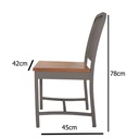 Yildiz chair made of Aluminum, Gray or Beige - Gallery 1