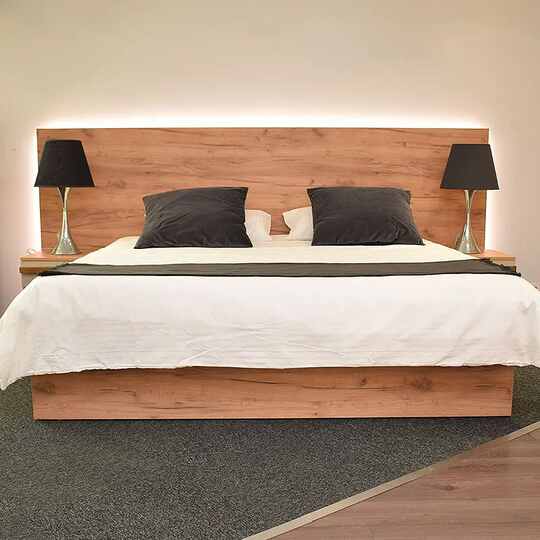 UNNI BEDROOM-MDF-NATURAL WOOD X BEIGE - Gallery 1