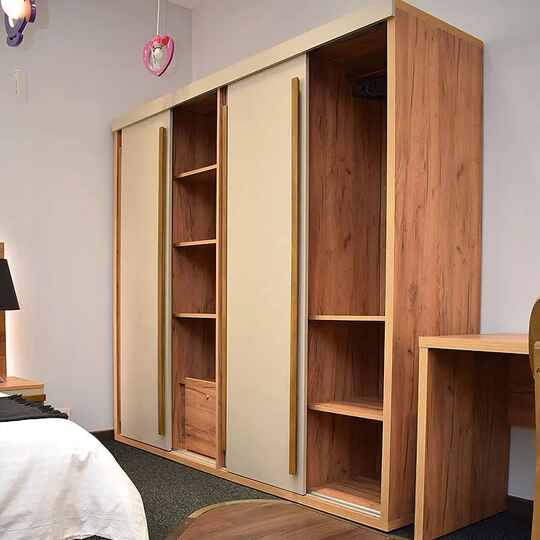UNNI BEDROOM-MDF-NATURAL WOOD X BEIGE - Gallery 3