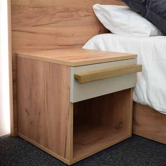 UNNI BEDROOM-MDF-NATURAL WOOD X BEIGE - Gallery 9