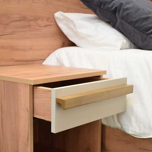UNNI BEDROOM-MDF-NATURAL WOOD X BEIGE - Gallery 10