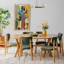 Ronnie green dining chair - Gallery 1