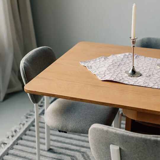 Rocky Square Extendable Dining Table, 90 cm - Gallery 5