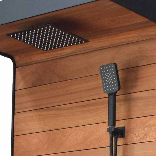 Outdoor aluminum shower, Black - Gallery 2