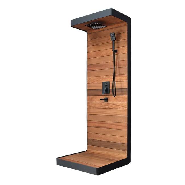 Outdoor aluminum shower, Black - Gallery 3