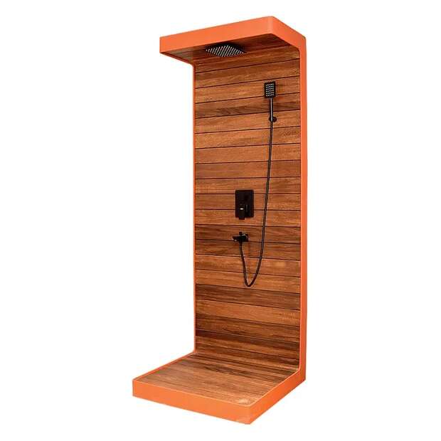Outdoor aluminum Shower, Orange - Gallery 1