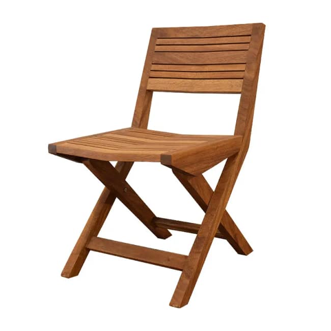Flip Foldable chair -Iroko wood - Gallery 1