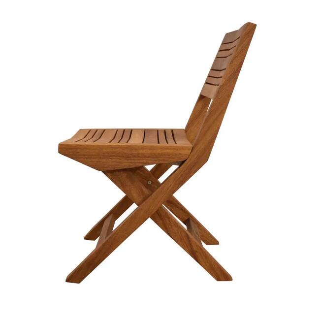 Flip Foldable chair -Iroko wood - Gallery 2