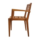 Rebot Outdoor Dining Armchair, Iroko wood - Gallery 2