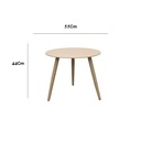 Round coffee table set 2 pieces, Beige - Gallery 2
